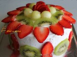 Fresh Fruit Birthday Cake