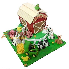 Isabella Farm Theme Birthday Cake
