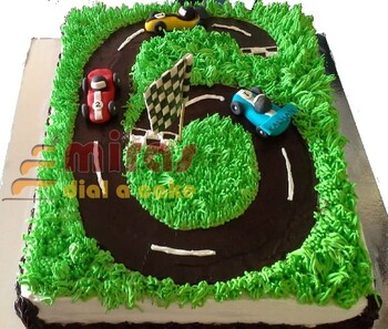 Race Track  Birthday Cake