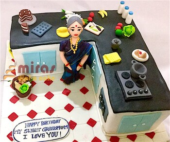 Grand Mom's Kitchen  Birthday Cake