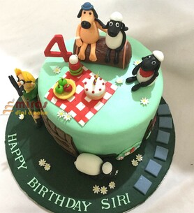 Shaun the Sheep Kid's Birthday Cake