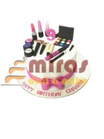 Chaarvi's Make up Birthday Cake