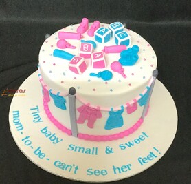 Baby Shower Cake -Tiny Baby small & Sweet
