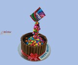 Gravity Defying Gems Birthday Cake