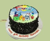 Blocks Printout Birthday Cake