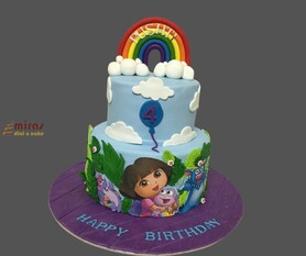 Birthday Cake Dora Theme