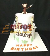 Shaurya's Animal Friends Birthday Cake