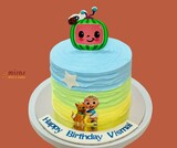 Fresh Cream Cocomelon Birthday Cake