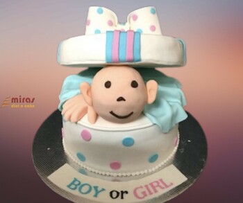 Boy or Girl Baby Shower Cake