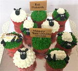 Sheep Theme Birthday Cup Cakes- 10 nos