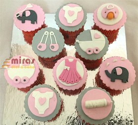Baby Shower Cup Cakes - 10 nos