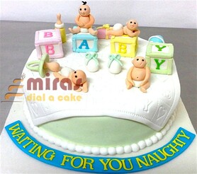 Baby Shower Naughty baby Cake