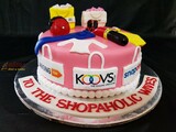 Customized Shopoholic Birthday Cake