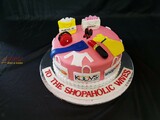 Customized Shopoholic Birthday Cake