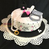 Happy  Girl Shopping Cake