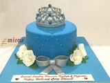 Happy Birthday Cake Blue Tiara