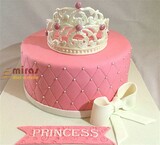 Pink Tiara Designer Birthday Cake