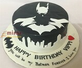 B&W Batman Theme Cake