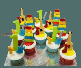 Musical Birthday Cupcakes ( 12 Cupcakes )