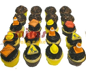 Construction theme Cupcakes