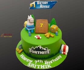 Fortnite Victory Birthday Cake