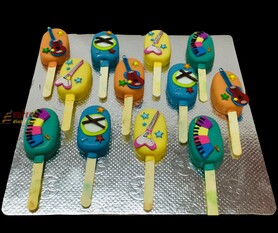 Musical Birthday Cakesicles ( 12 Cakesicles )