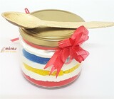 RainbowVanilla Cake in Jar- 2 jars