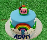 Cocomelon Rainbow birthday Cake