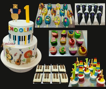 Musical Birthday Desert Table