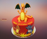 Pokemon & Charizard Birthday Cake