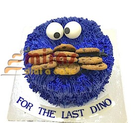 Cookie Loving Monster  Cake