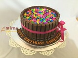 Happy Birthday Kitkat and Gems Cake