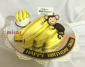 Banana and Monkey cake