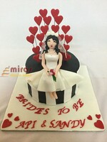 Customized Bridal Shower Cake