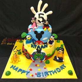 Ayaan Mickey's Team Birthday Cake