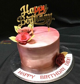Rose Gold Birthday Cake for HER