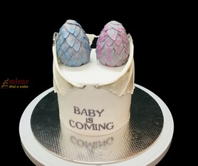 Baby is Coming Baby Shower Cake