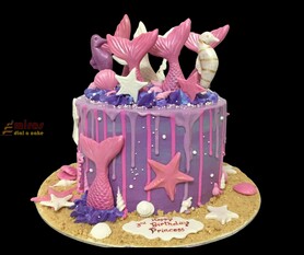 Birthday Cake Mermaid Tail Theme