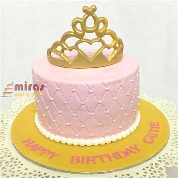 Cute Tiara Birthday Cake