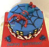 Spiderman Theme  Birthday Cake