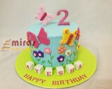 Colourful Butterflies Cake