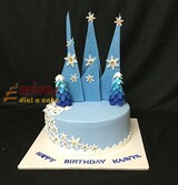 Simple Frozen Birthday Cake
