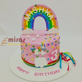 Mishka's  Unicorn Birthday Cake