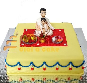 Ceremonial Pooja themed cake