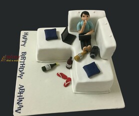 Birthday Cake  Sofa Relaxing Theme