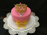 Customized Birthday Cake Tiara with Bow