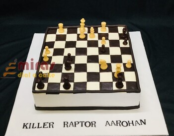 Aarohan's Chess Birthday Cake