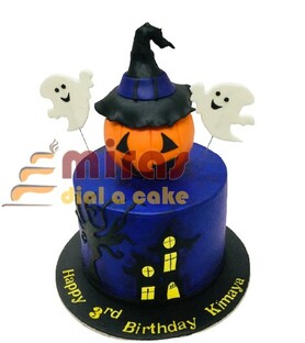 Halloween Pumpkin Birthday Cake