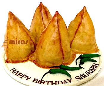 Samosa Theme Cake 1.5 kg