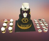 Gentleman Tanish Desert Table  Lower Tier Dummy (2.5 kg cake , 16 Cupcakes )
